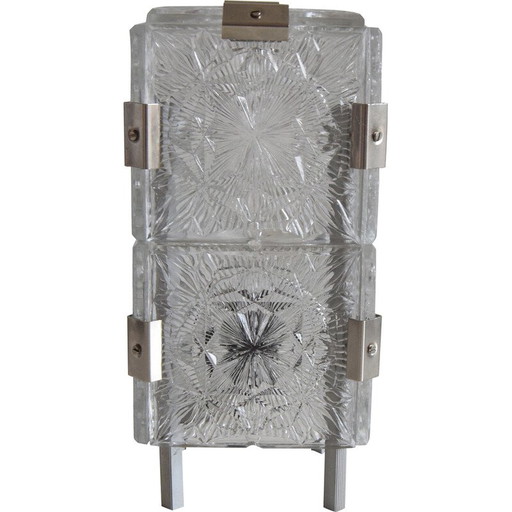 Klassische Glastischlampe von Josef Hejtman für Kamenicky Senov, Tschechoslowakei 1960