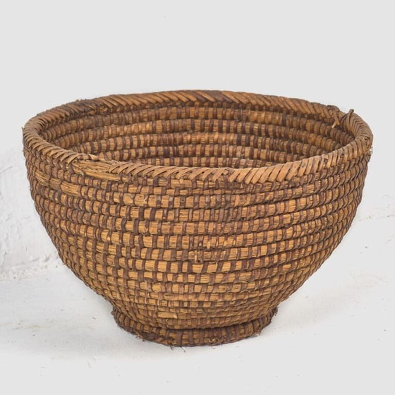 Cesta de mimbre antigua (c.1930) – Objetos decorativos, Wicker (photo 7 of 9)