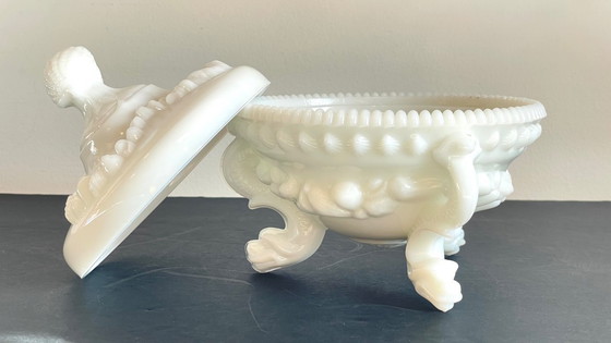 Image 1 of Vintage opaline glass candy dish