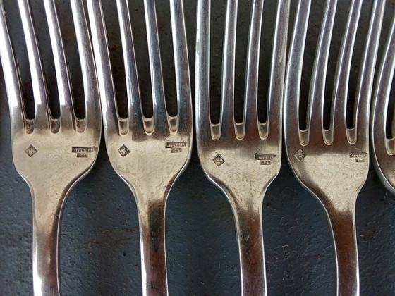 Image 1 of Ménagère de 36 pièces en métal argenté – Orfèvres Argental 