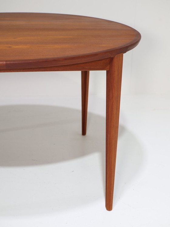 Image 1 of Henry Rosengren Hansen round extendable teak dining table