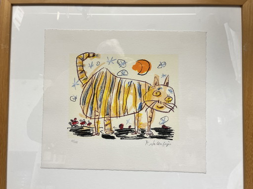 Lot of two screenprints by Kees Salentijn: Cat 11 and 12