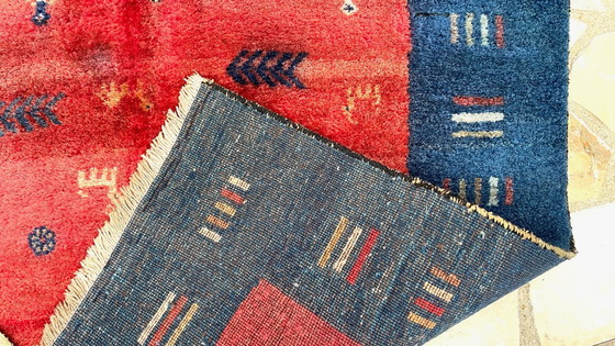 Image 1 of Gabbeh-Teppich aus reiner Wolle – 144 × 195 cm