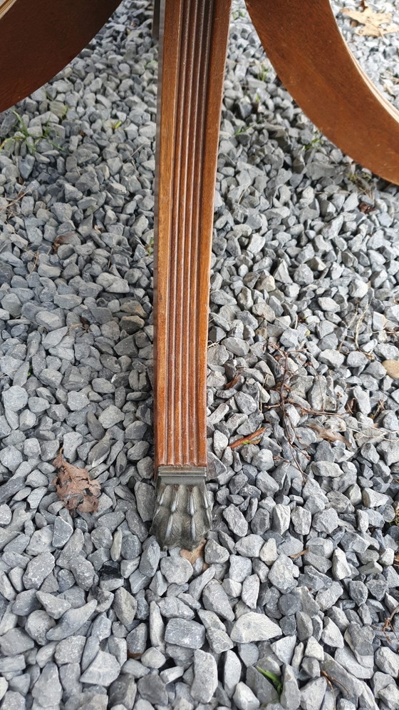 Image 1 of Mahoniehouten drumtafel