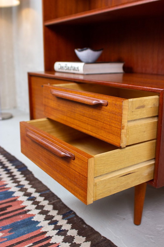 Image 1 of Vintage teak bookcase, highboard, sideboard, Mid Century Danish