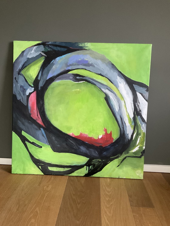 Image 1 of Abstract schilderij van Monique Tulp