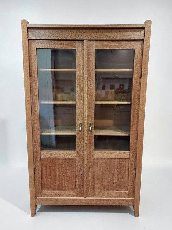 Image 1 of antieke boekenkast servieskast Art Deco