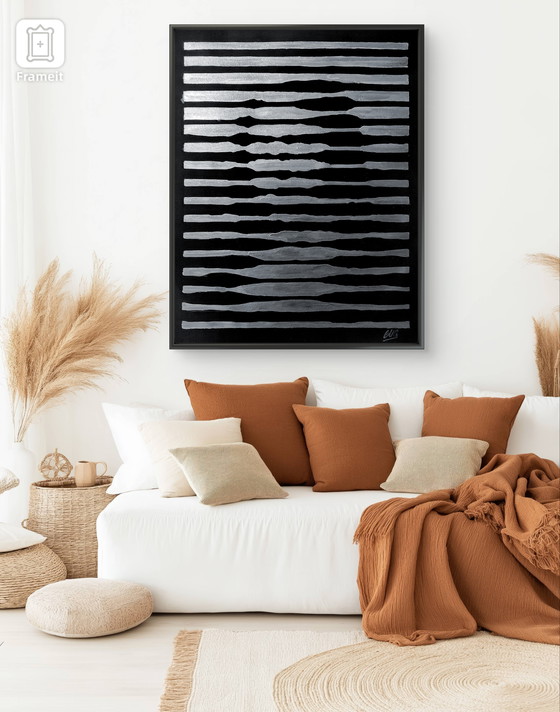 Image 1 of Walter Geraci - Gioconda stripes XL silver 