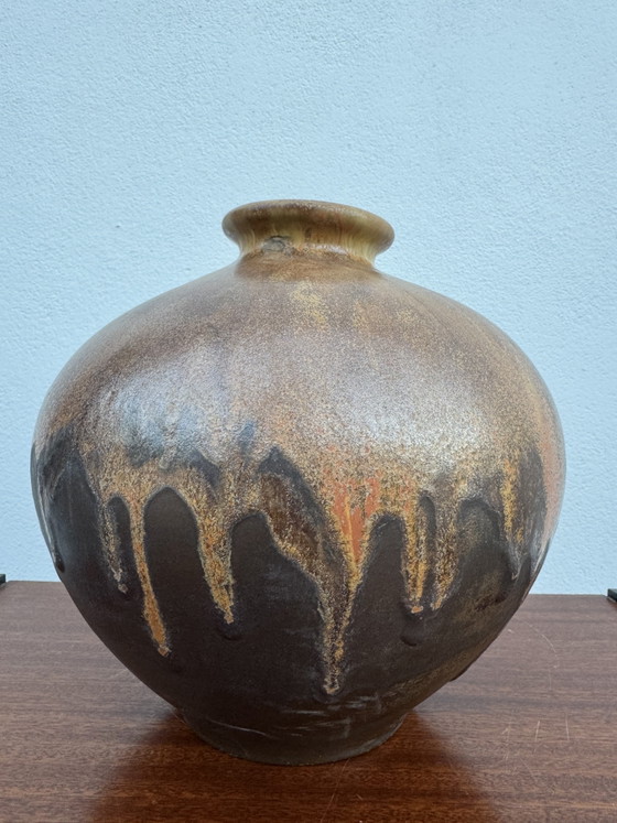 Grande Vaso Sfera Gres Fiammato Art Déco – Vasi, Ceramic (photo 2 of 14)