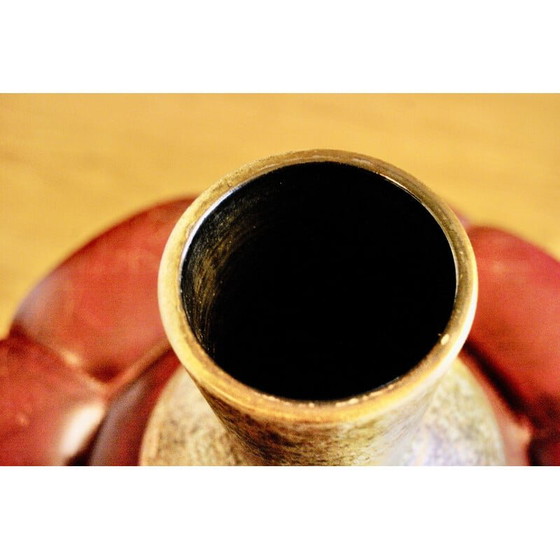 Image 1 of Vintage ceramic vase by René and Madeleine de Valence for La grange aux potiers, 1950s