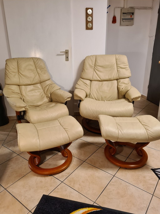 Stressless Relaxsessel Reno 2X L&S Fernsehsessel Ledersessel Top