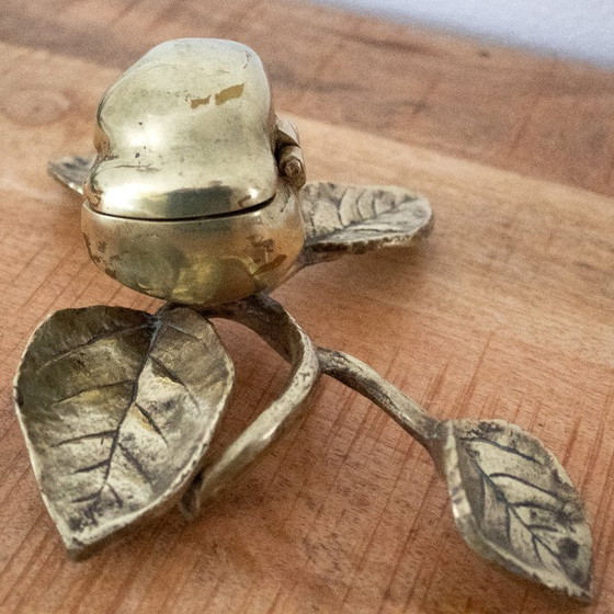 Image 1 of Boîte à pommes en laiton vintage