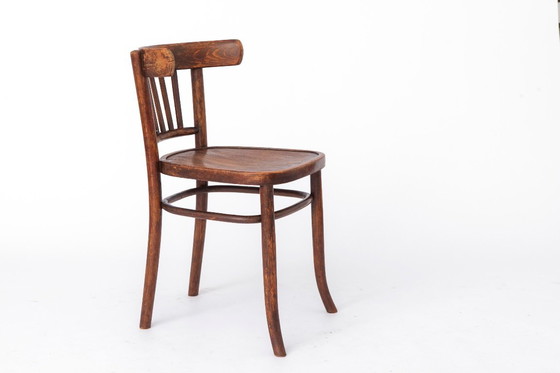 Image 1 of Vintage Chair 1950s Germany, Beech Wood, Mid Century Wooden Chair, Dining or Accent Chair