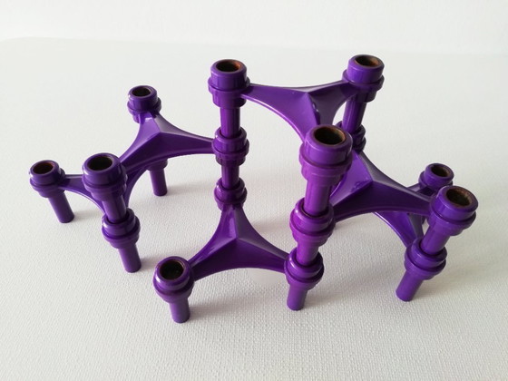 Image 1 of Set portacandele viola stile BMF Nagel