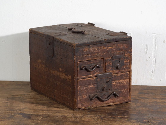 Cassettiera giapponese antica piccola con cassetti – Giappone, circa 1900 – Cassettiere (photo 8 of 40)