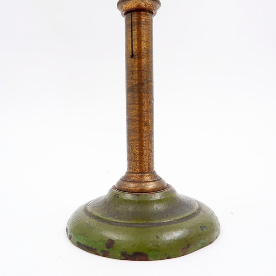 Image 1 of Große Physiklabor-Linse, altes wissenschaftliches Instrument, 19. Jahrhundert