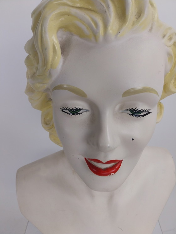 1 x Busto Marilyn Monroe in Gesso 53cm Alto – Sculture, Other (photo 4 of 6)