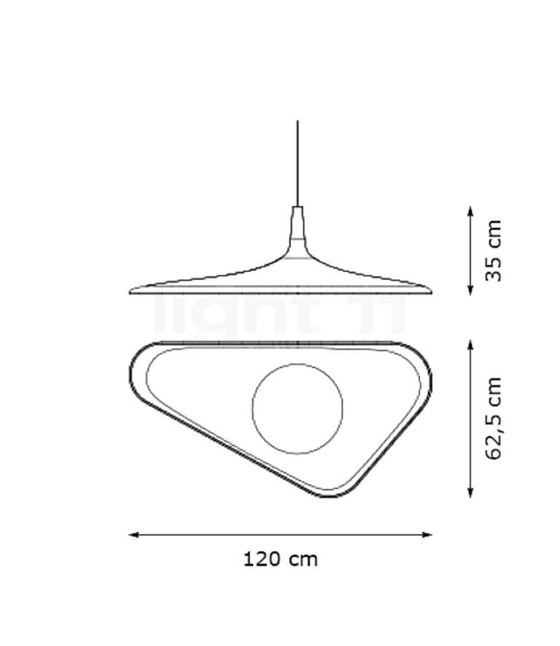 Image 1 of Lampada a sospensione Luceplan Soleil noir