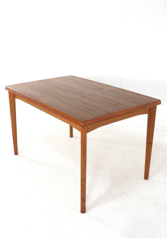 Image 1 of Table de salle à manger rectangulaire à rallonge Vejle vintage danois