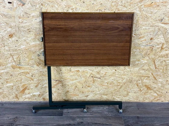 Image 1 of 60s 70s serving trolley dinette side table space age brown design