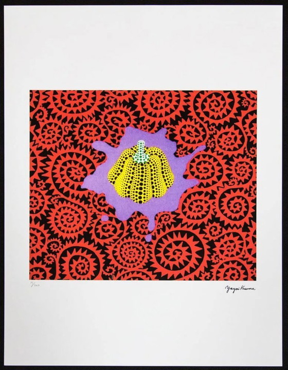 Image 1 of Nach Yayoi Kusama, Kürbis, Lithografie, 1990er Jahre