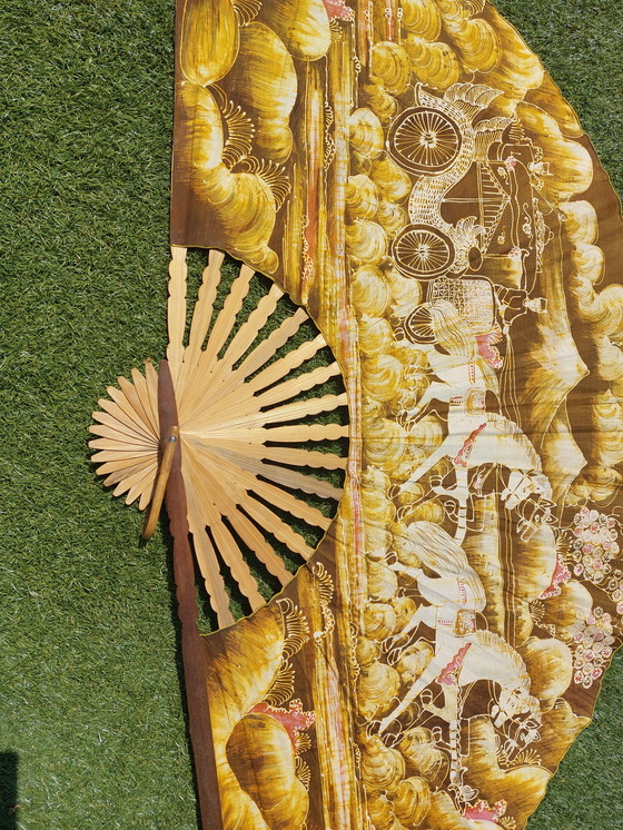 Image 1 of Large fabric fan 140x80 cm