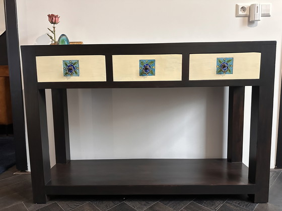 Image 1 of Unieke Sidetable/wandkast met lades