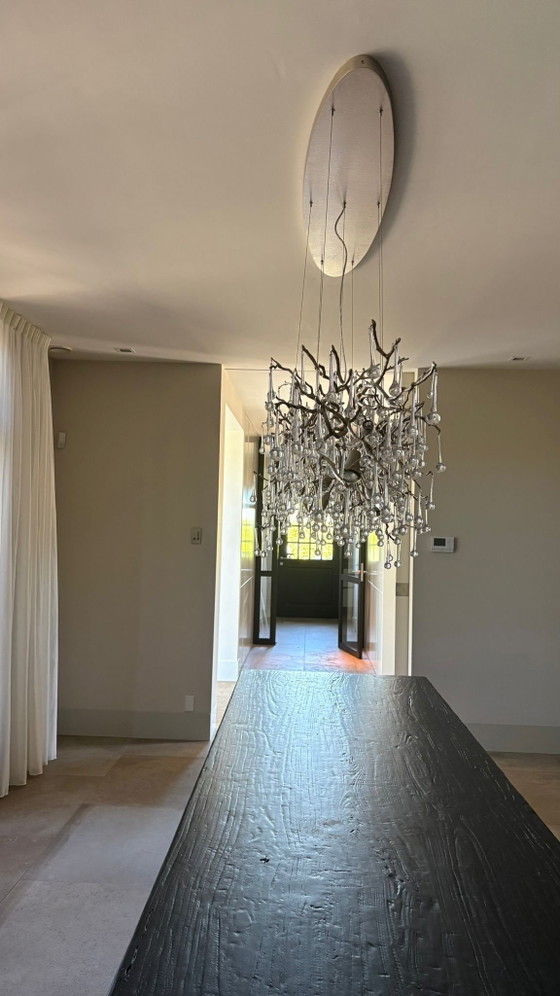 Image 1 of Lampe suspendue coquine, ornée de mille cailloux