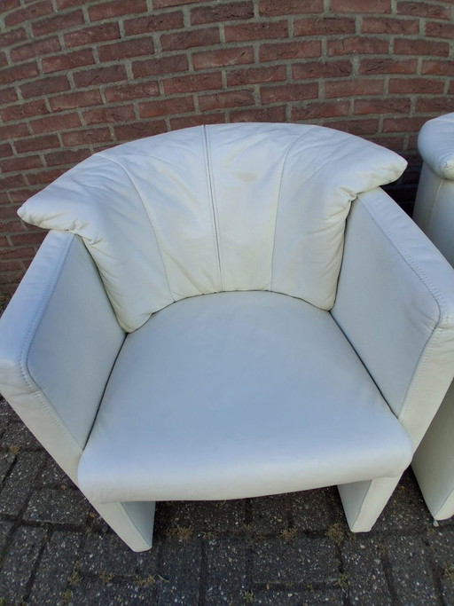 Poltrone da sala da pranzo Rolf Benz, 4 pezzi – eetkamerstoelen, Leather, Modern (photo 2 of 10)
