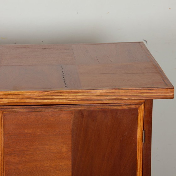 Image 1 of Large sideboard in solid wood, modernist work from the 1950s