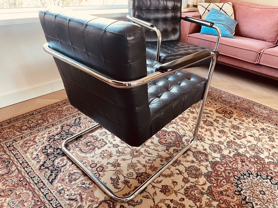 Image 1 of Poltrone in stile Bauhaus con struttura tubolare in pelle