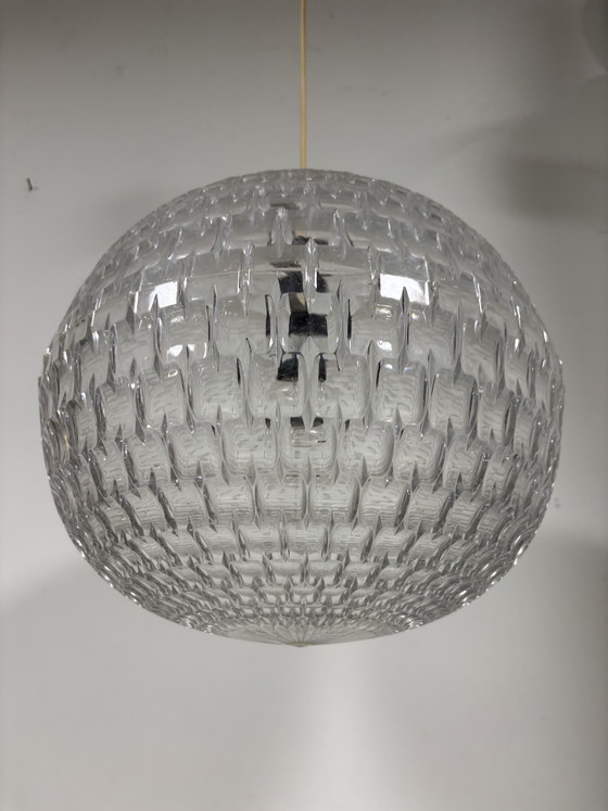 Image 1 of Lampada a sospensione ERCO Design in acrilico 'Diamond' Lampada a sospensione vintage A. Gangkofner anni