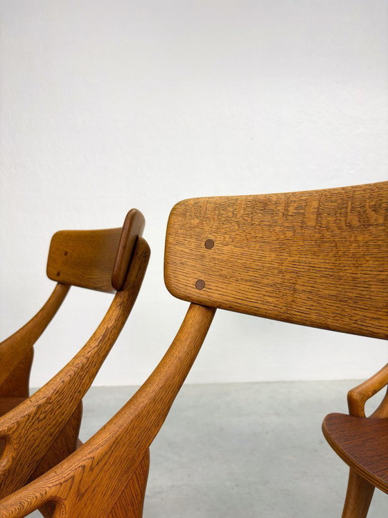 Image 1 of Set di sedie da pranzo in rovere stile Arne Hovmand Olsen
