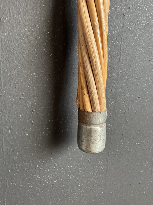 Antique rattan and wicker carpet beaters