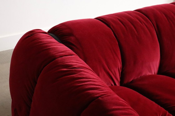 Image 1 of Cini Boeri for Arflex Strips Sofa in velvet, Italy 1968
