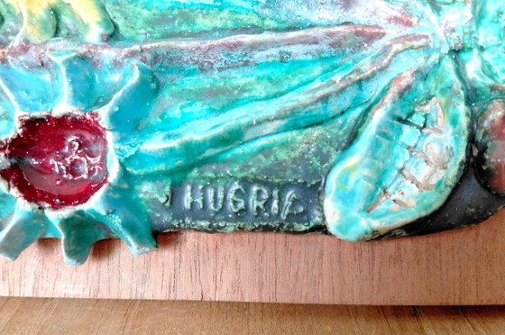 Pannello murale in ceramica vintage, Hugria (anni '60/'70 BAP) – Decorazioni murali (photo 2 of 18)