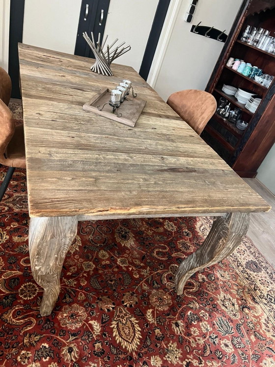 Tavolo da pranzo vintage in legno di teak – Tavoli da pranzo, Wood (photo 7 of 8)