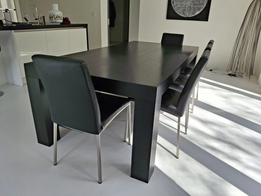Boconcept Table 220x110 cm, 75 cm High incl. chairs (Vega 1310) and bench