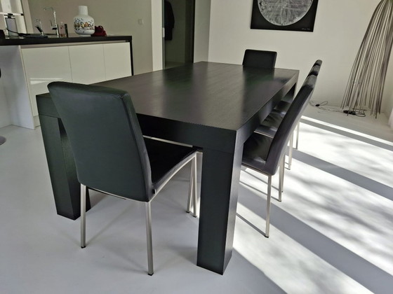 Image 1 of Boconcept Table 220x110 cm, 75 cm High incl. chairs (Vega 1310) and bench