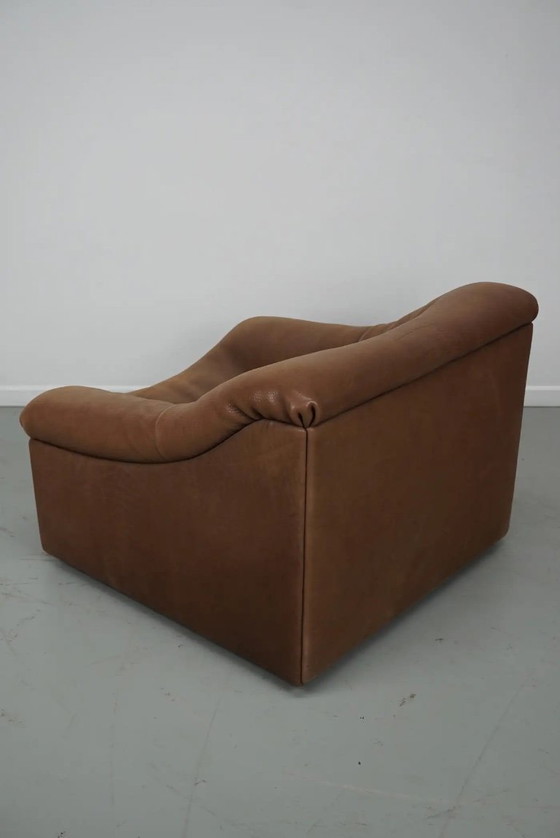 Image 1 of The Sede DS46 Lounge Armchair in Brown/Beige Buffalo Leather, Switzerland