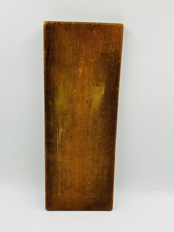 Image 1 of Moule ancien à spéculoos Saint Nicolas grand format bois sculpté