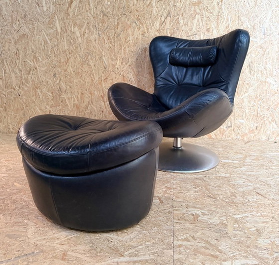 Image 1 of  Natuzzi  fauteuil met bijpassende voetenbank