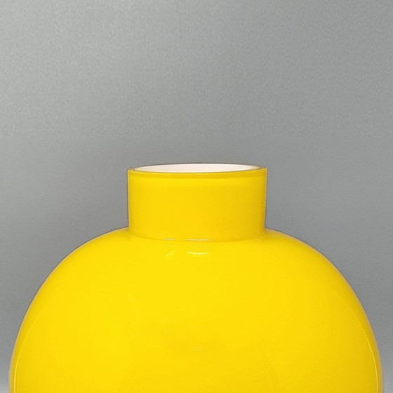 Image 1 of 1970s Mid-Century Yellow Vase by Ind. Vetraria Valdarnese. Made in Italy