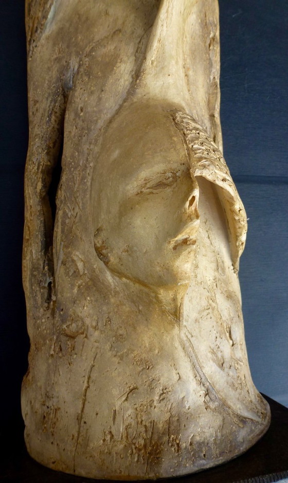 Image 1 of Sculpture de Rudy Verstringe, « Double Face » – 45 cm.