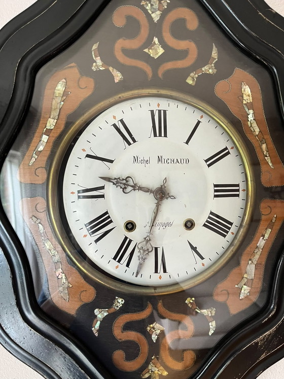 Orologio francese antico, Oeil-de-Boeuf. – Michel Michaud, Glass, Metal (photo 3 of 6)
