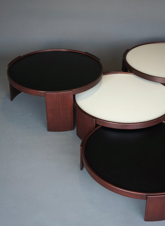 Image 1 of Model 780/783 Stacking Tables by Gianfranco Frattini for Cassina, 1960s-1970s, Set of 4