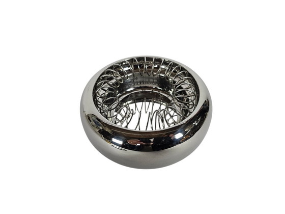 Image 1 of Cenicero en espiral de Achille Castiglioni para Alessi - 7690 - pulido - acero inoxidable - años 80