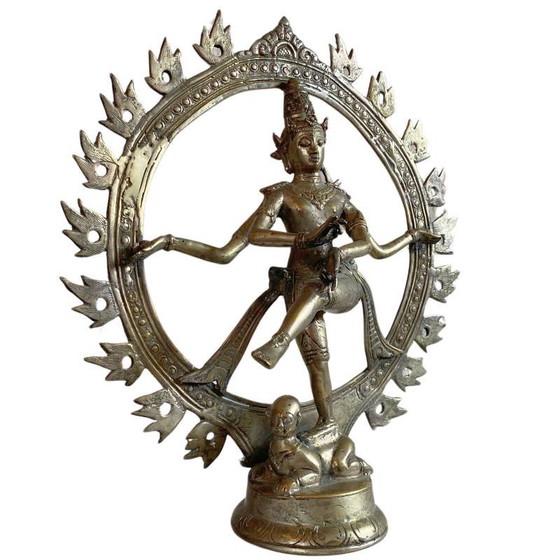 Rare Bronze Shiva Nataraja du Ladakh – Style Himalayen – 33.5 cm – 1.8 kg – Sculptures (photo 2 of 10)