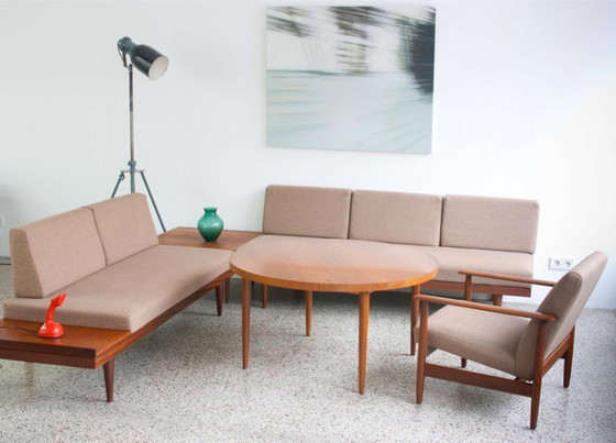 Image 1 of  Sofagruppe, 3-teilig – 60er-Jahre Teak Daybed-Set