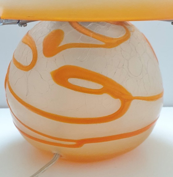 Image 1 of Lampada da tavolo vintage a forma di fungo Simais fatta a mano